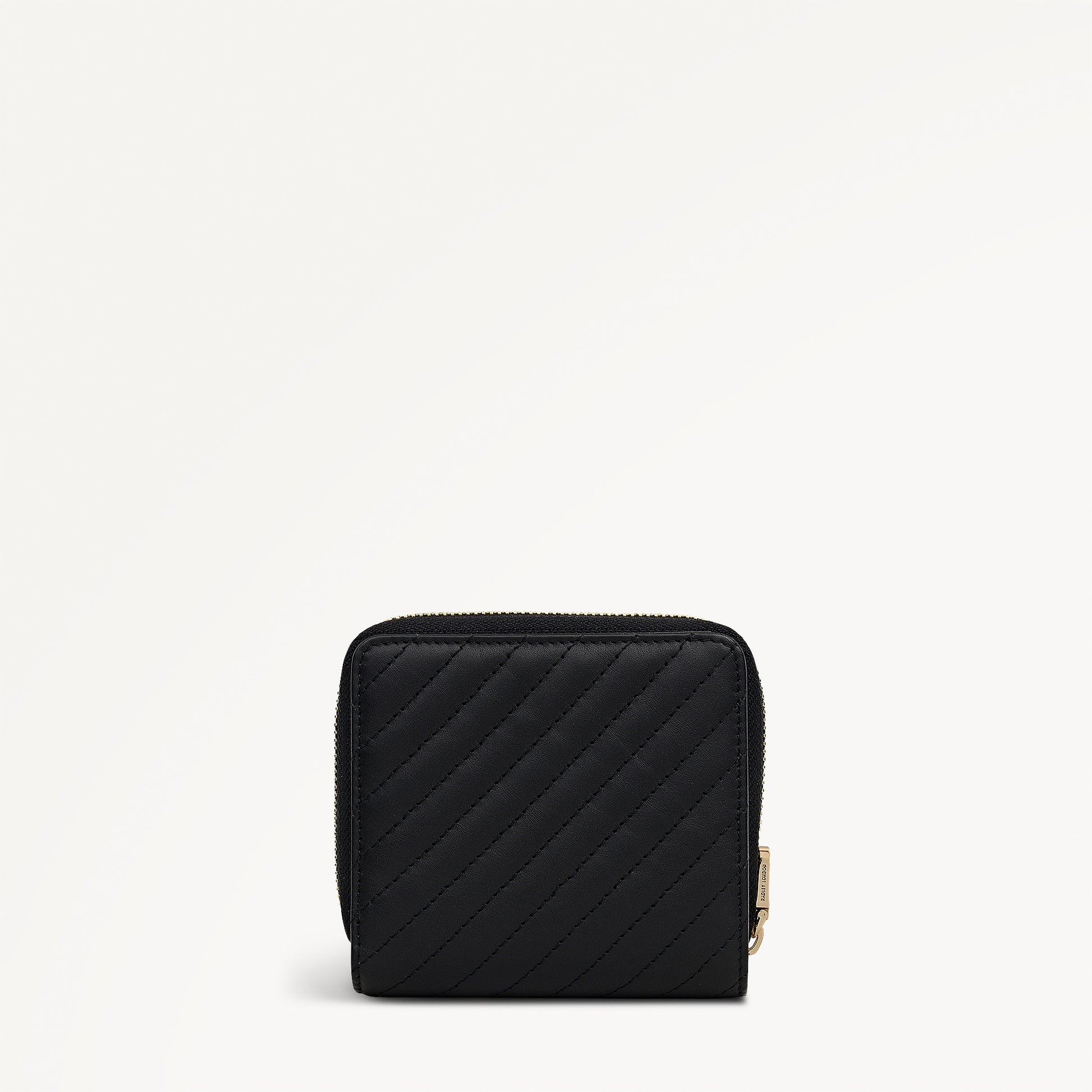 Dukes Place Quilted Medium Zip Around Wallet in Black- 113166