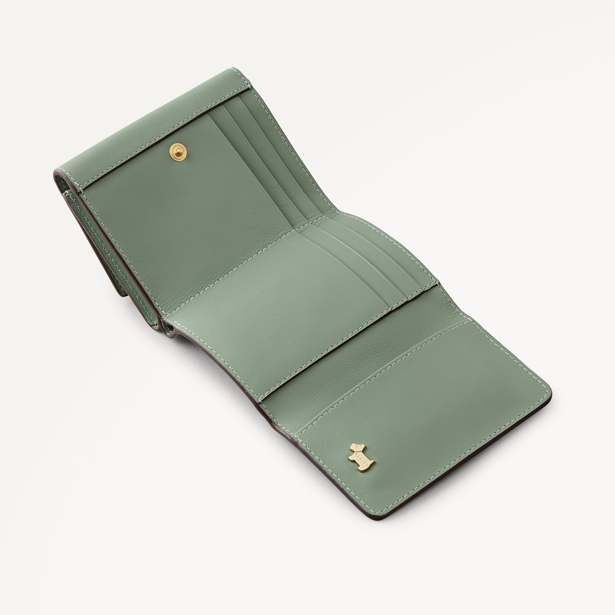 小物 Pokopensacai LEATHER WALLET SMALL Pockets Small Trifold Wallet Pistachio - 113170
