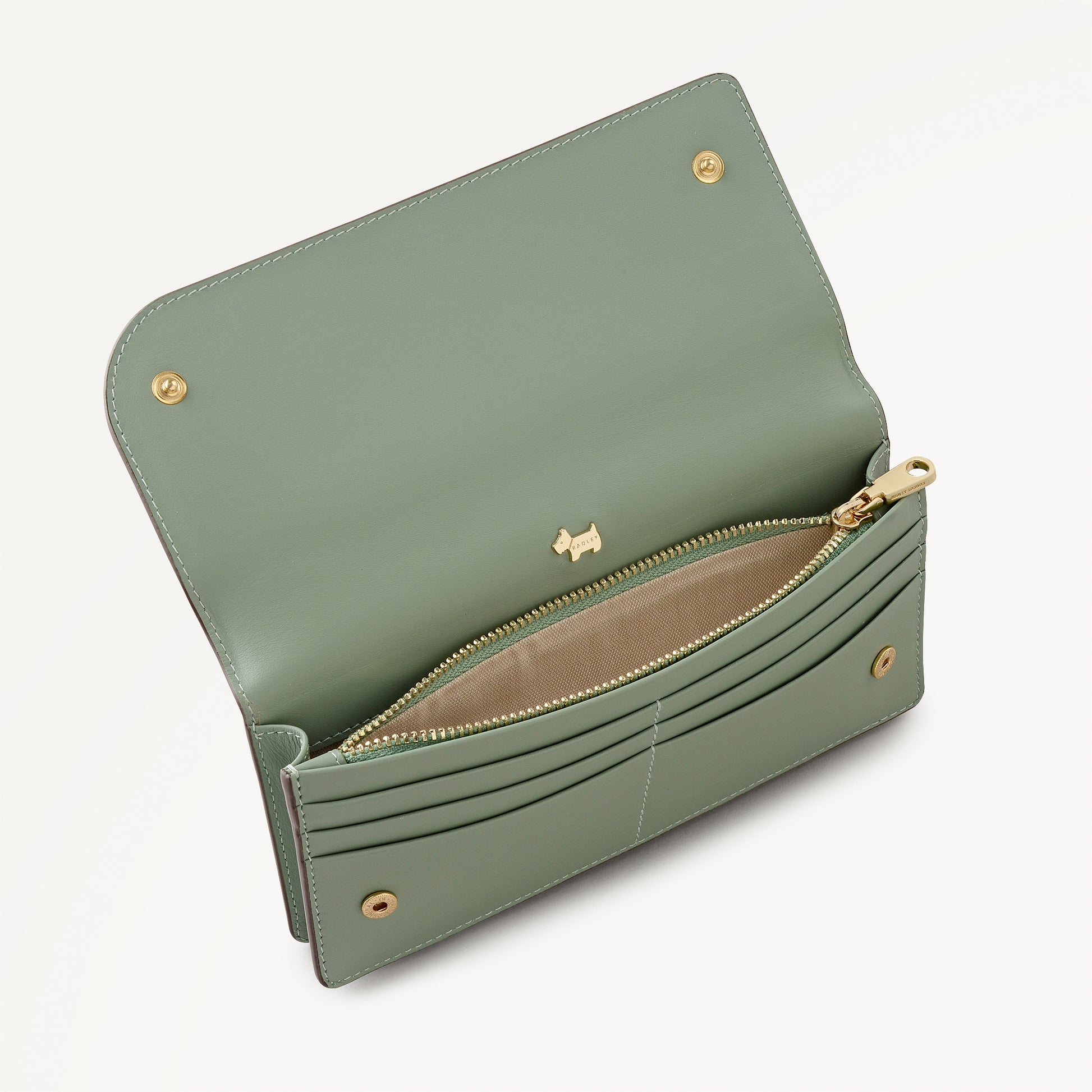 Pockets Large Zip Around Wallet Pistachio - 113172