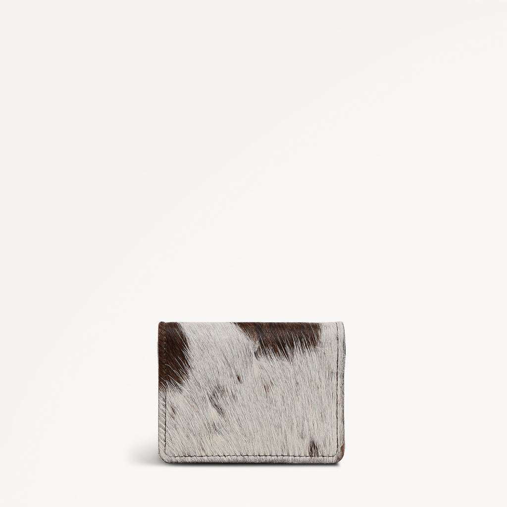Chester Row - Cow Hide Small Card Holder Dark Oak - 113174