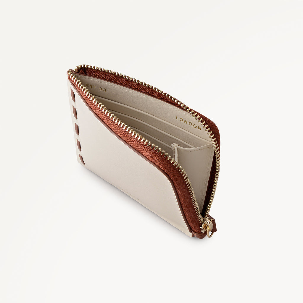 The Abbey - Patchwork Medium Zip Around wallet Salt - 113187