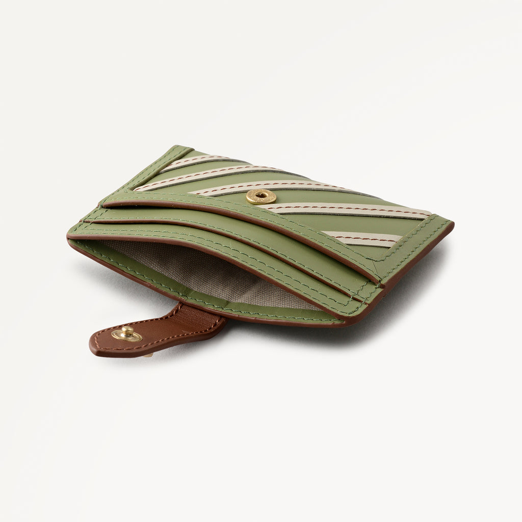 Willis Street - Stripe Small  Card Holder Apple - 113199