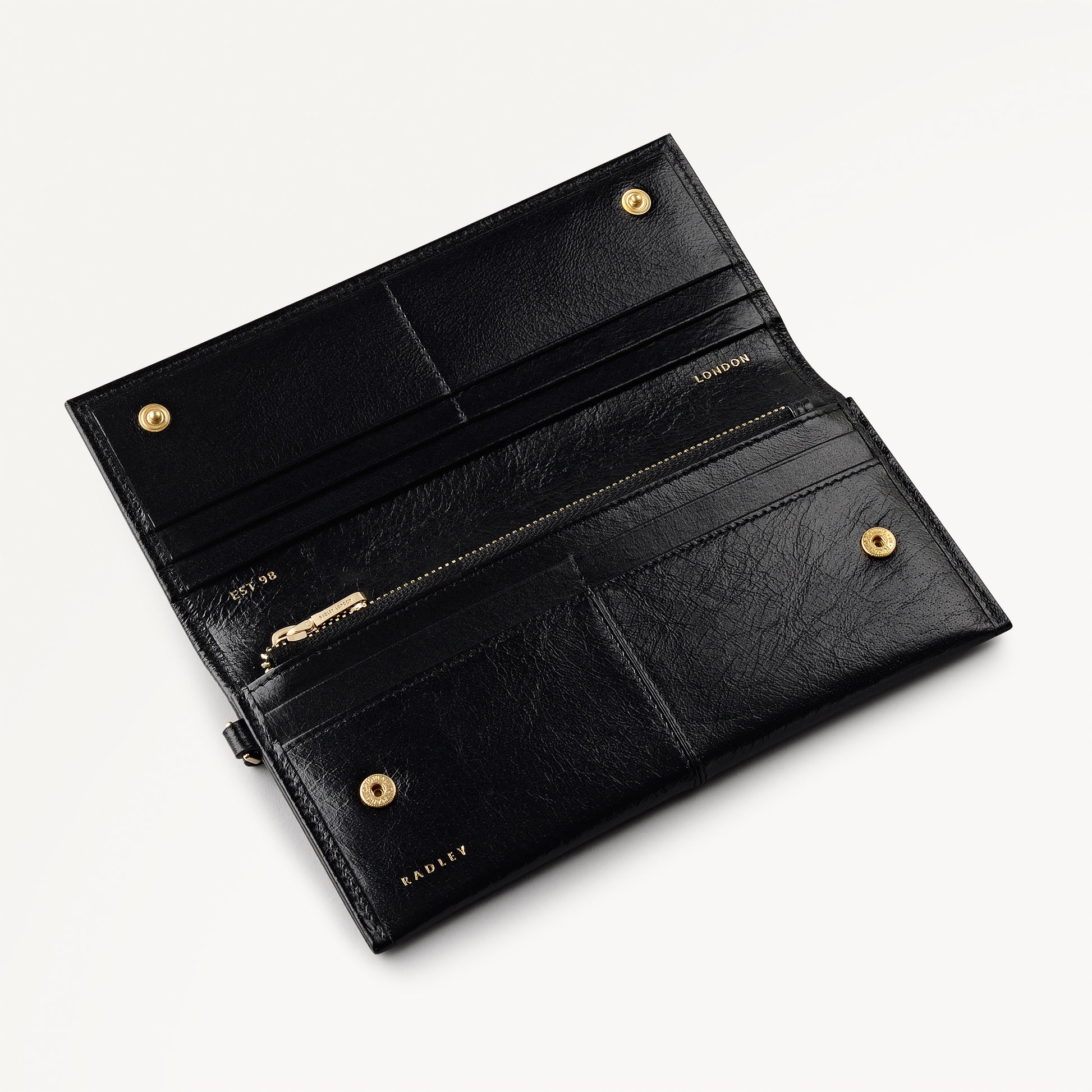 Chilton Grove Large Flapover Wallet Black - 113200