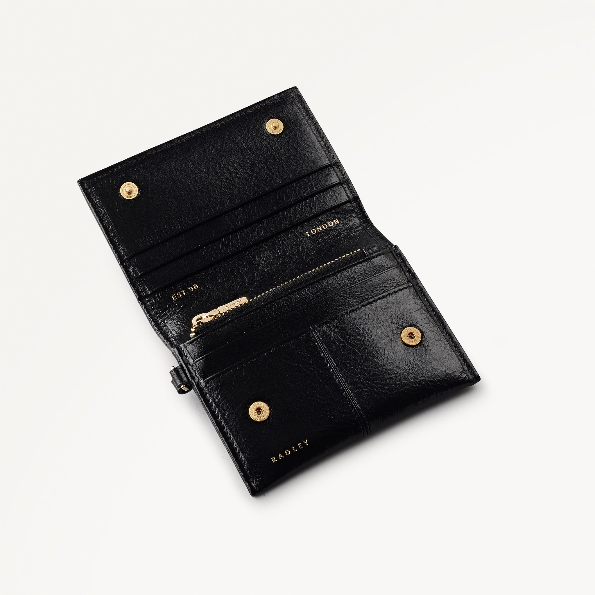 Black Medium Flapover wallet | Chilton Grove SS26 | Radley London