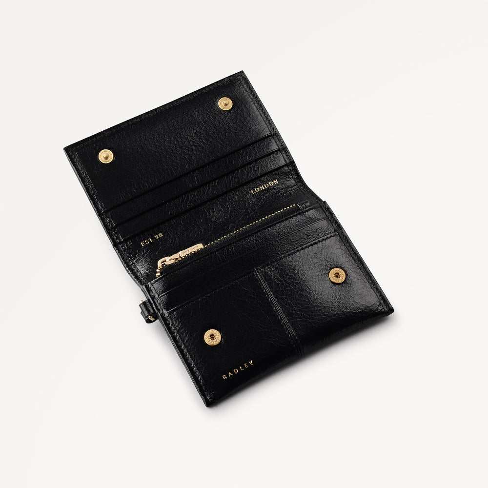 Chilton Grove Medium Flapover Purse Black - 113201