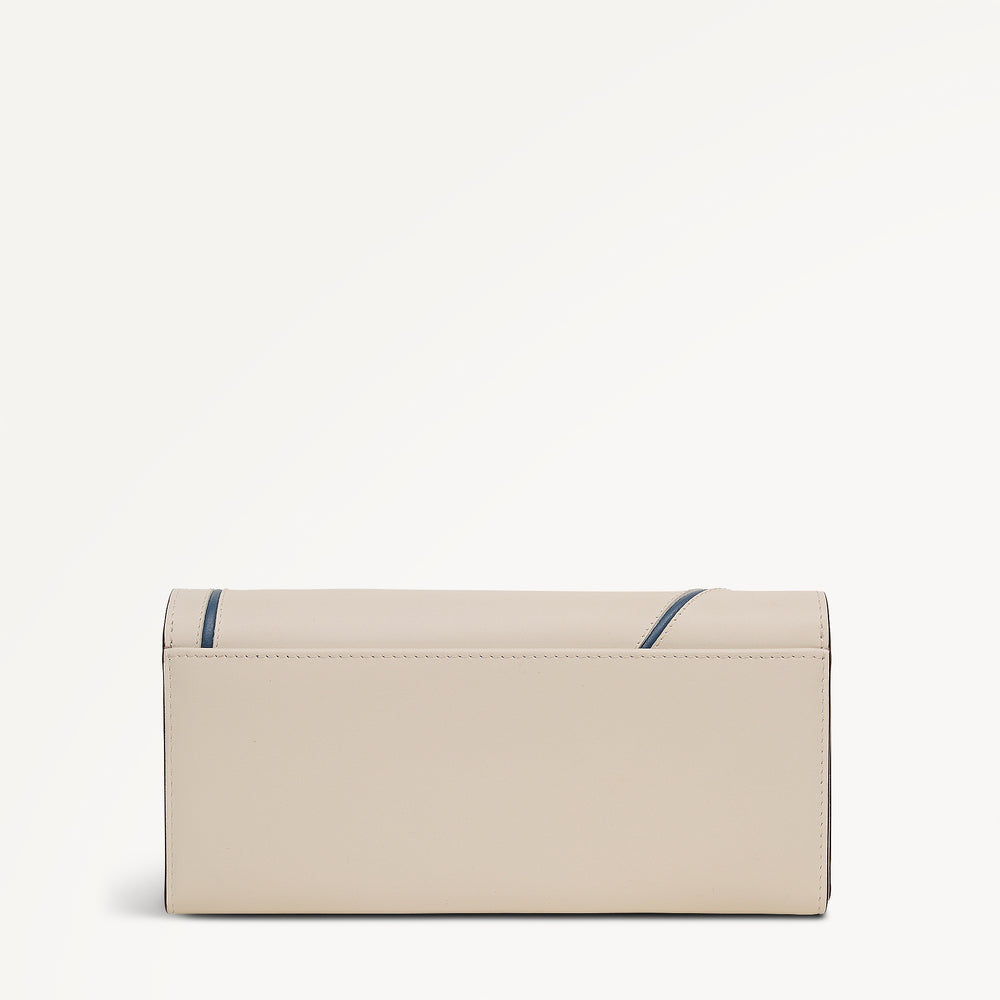 Floral Large Flapover Wallet Salt - 113207