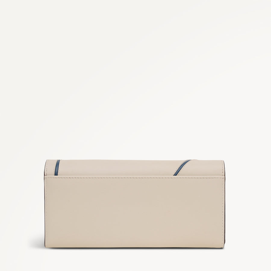 Floral Large Flapover Wallet Salt - 113207