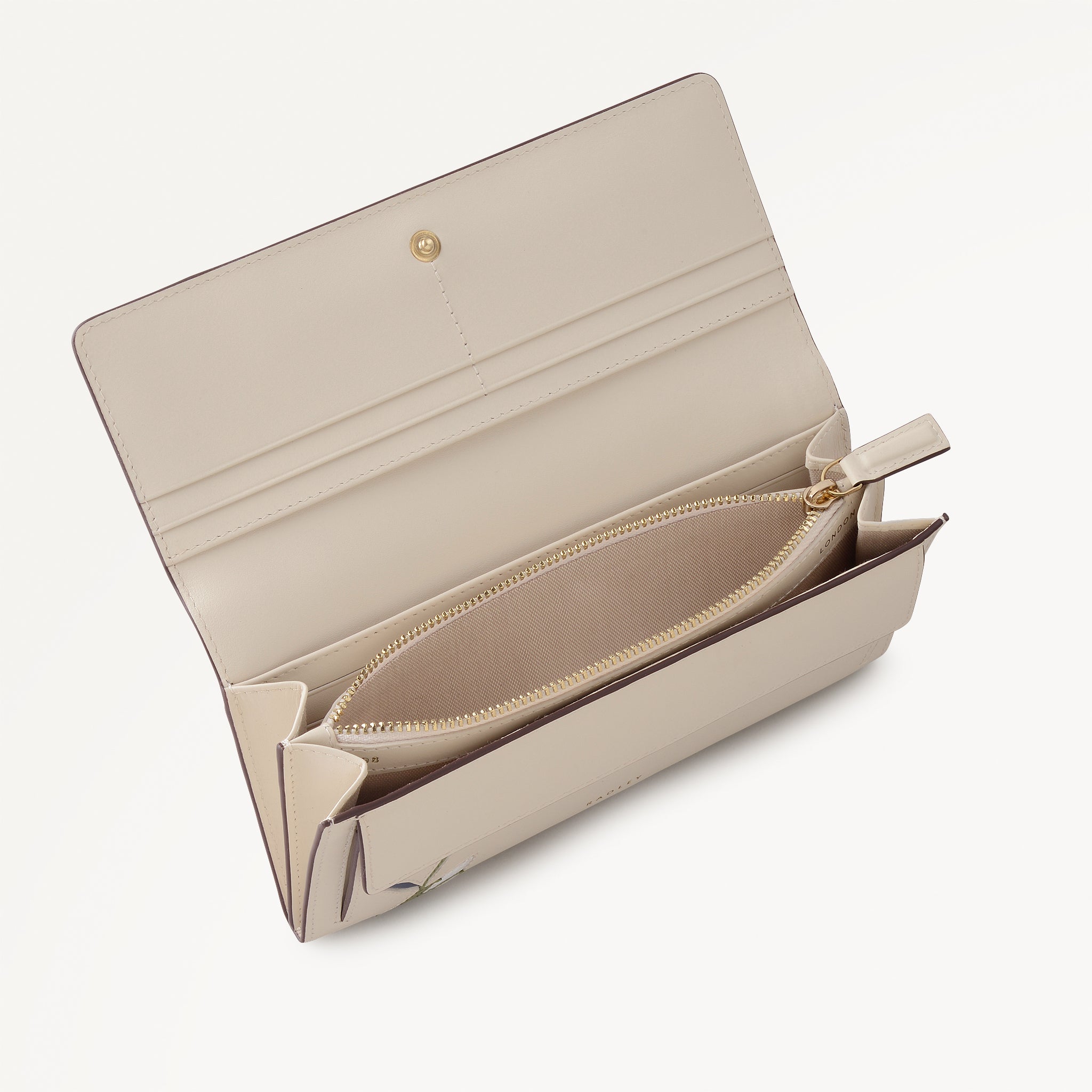 Floral Large Flapover Wallet Salt - 113207