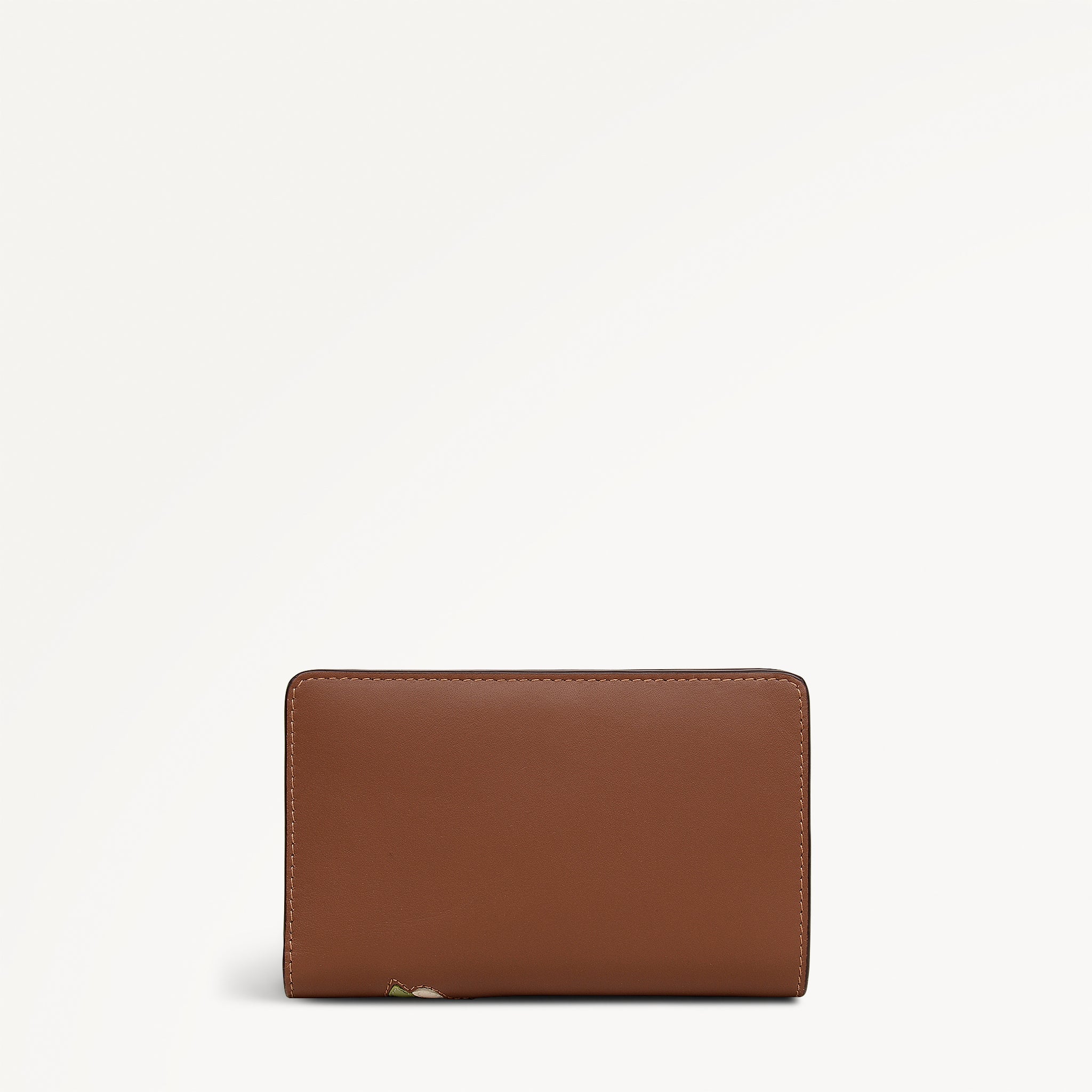 Floral Medium Bifold Wallet Cognac - 113209