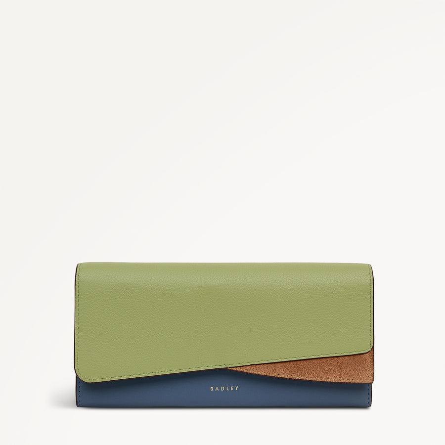 The Kensal - Colourblock Large Flapover Wallet Utility - 113212