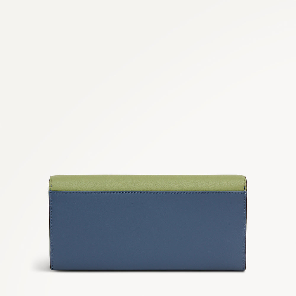 The Kensal - Colourblock Large Flapover Wallet Utility - 113212