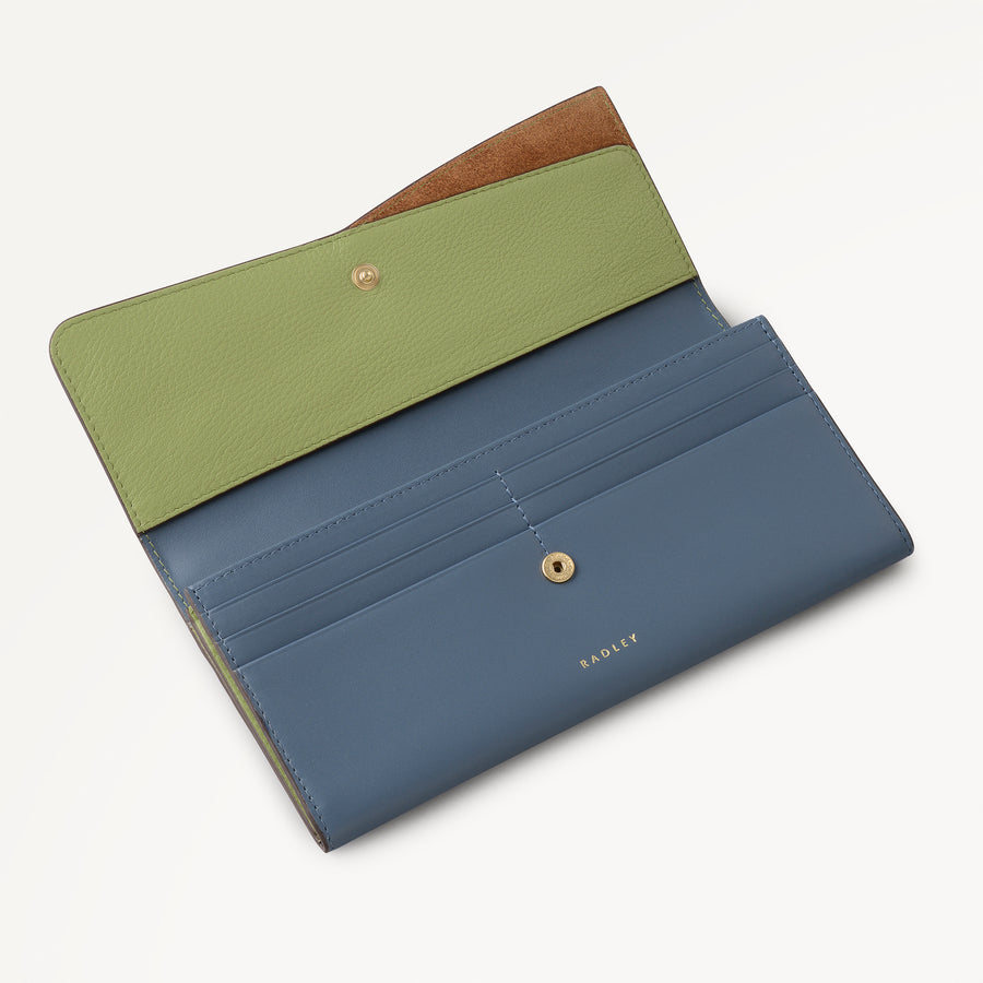 The Kensal - Colourblock Large Flapover Wallet Utility - 113212