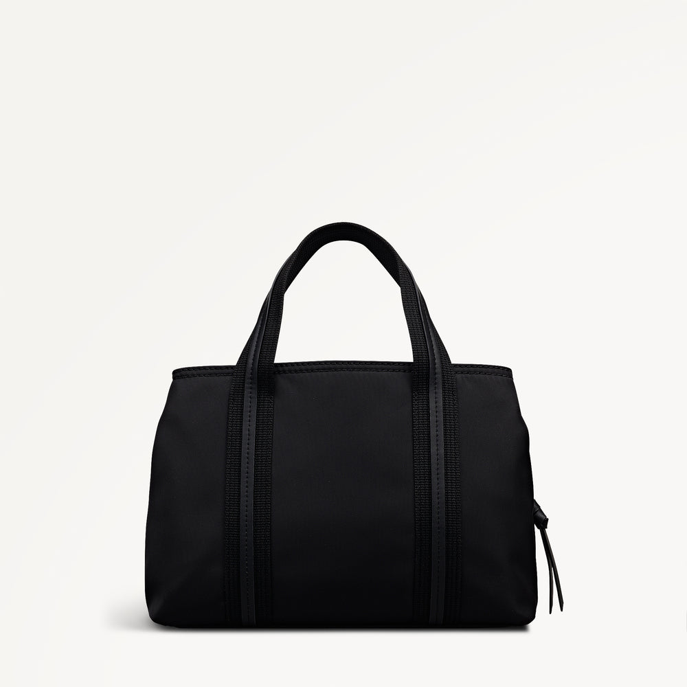 Halley Row Medium Ziptop Satchel Black - 113235