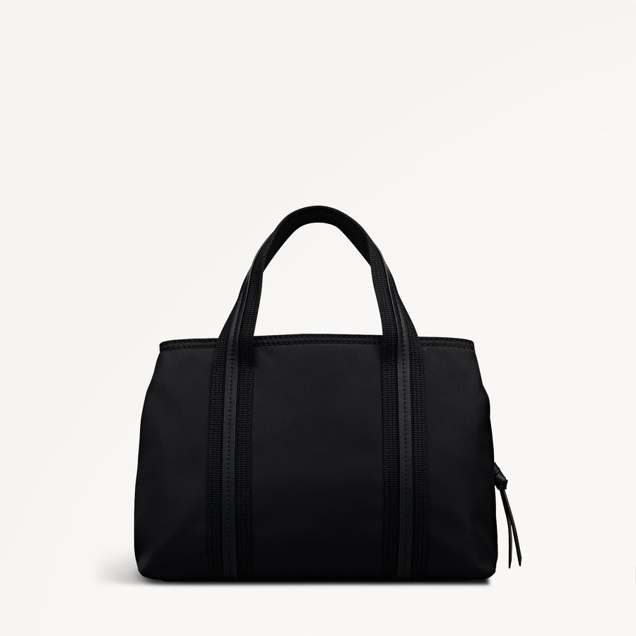 Halley Row Medium Ziptop Satchel Black - 113235