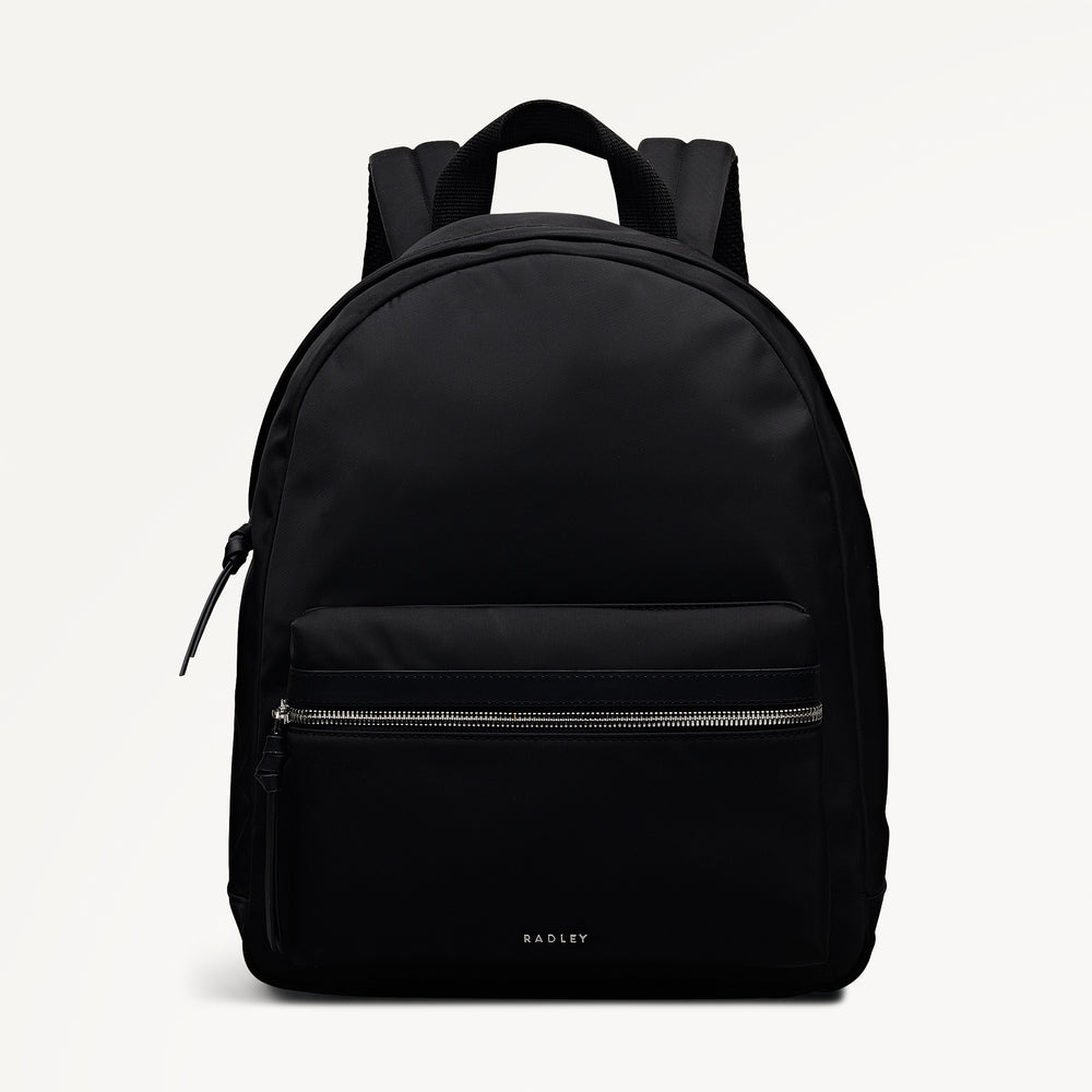 Halley Row Medium Ziptop Backpack Black - 113237