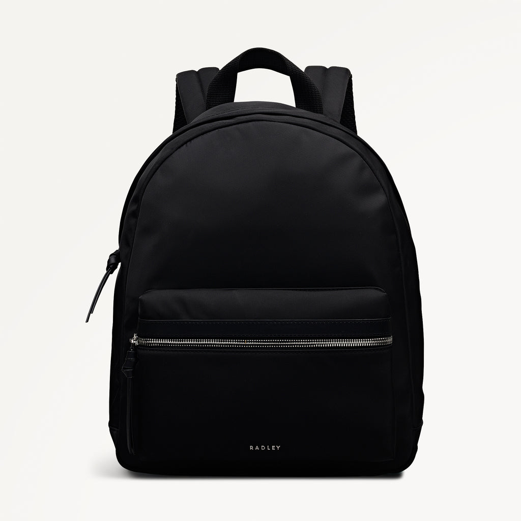 Halley Row Medium Ziptop Backpack Black - 113237