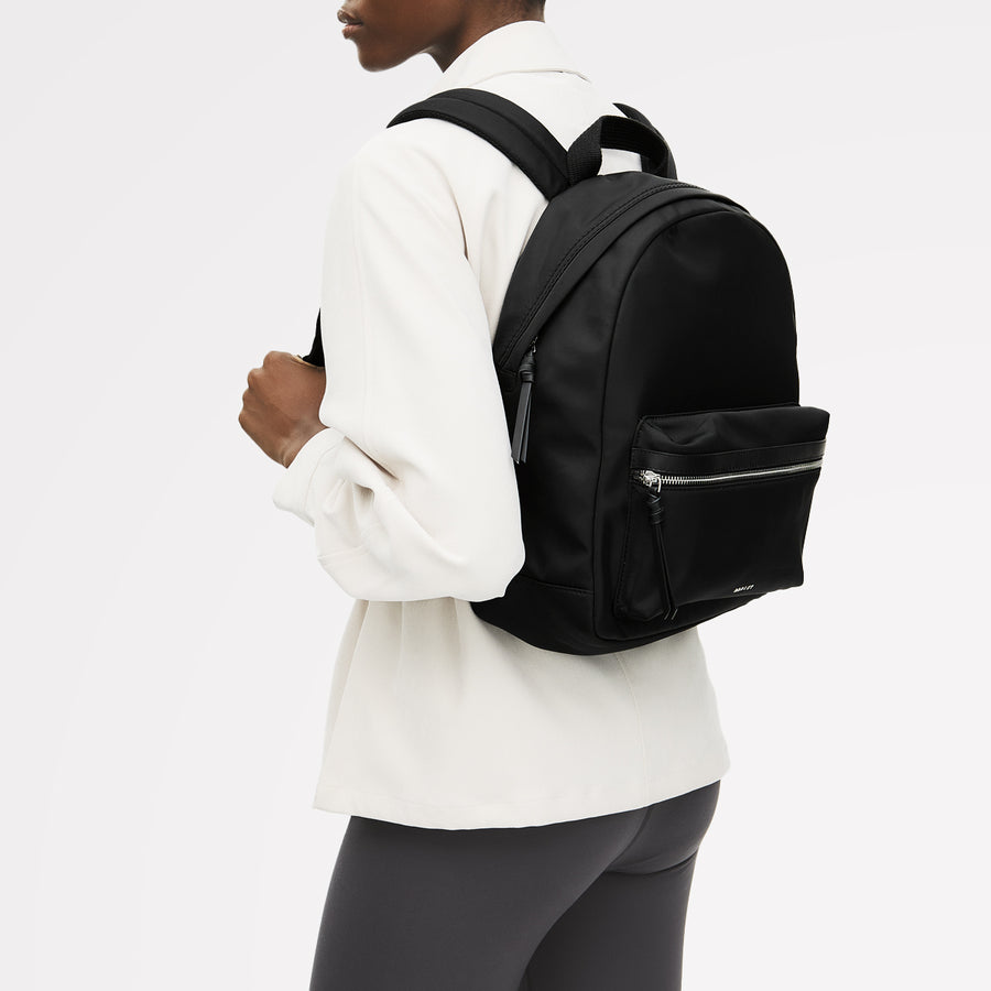 Halley Row Medium Ziptop Backpack Black - 113237