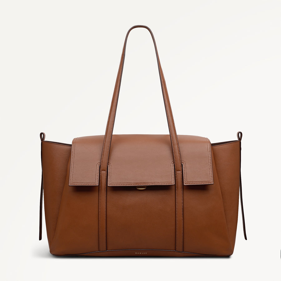 The Chancery Large Flapover Shoulder Cognac - 113238