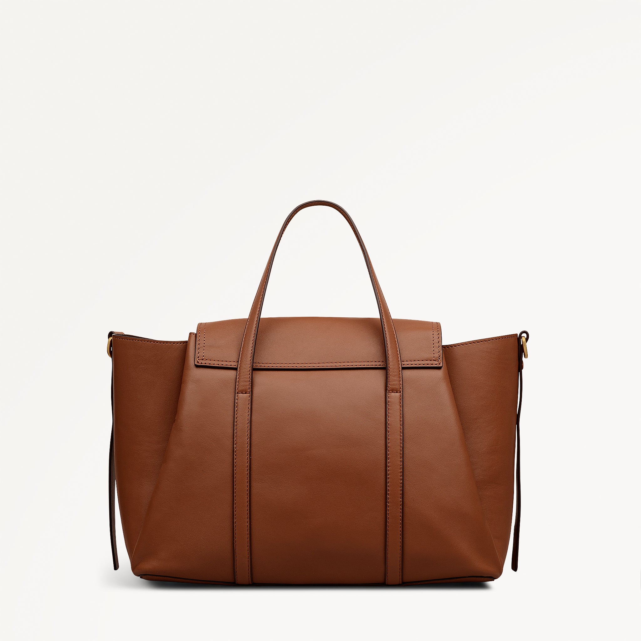 The Chancery Medium Flapover Satchel Cognac - 113239