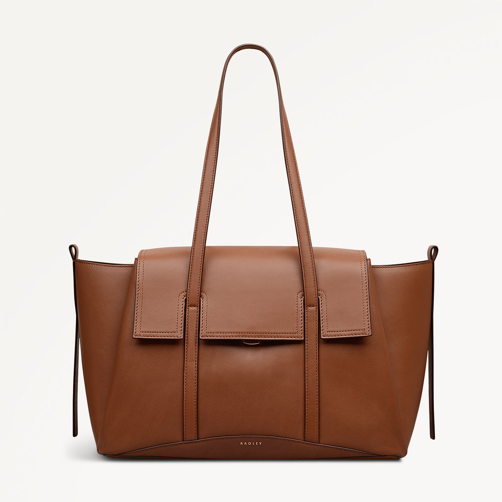 The Chancery Medium Flapover Shoulder Cognac - 113240