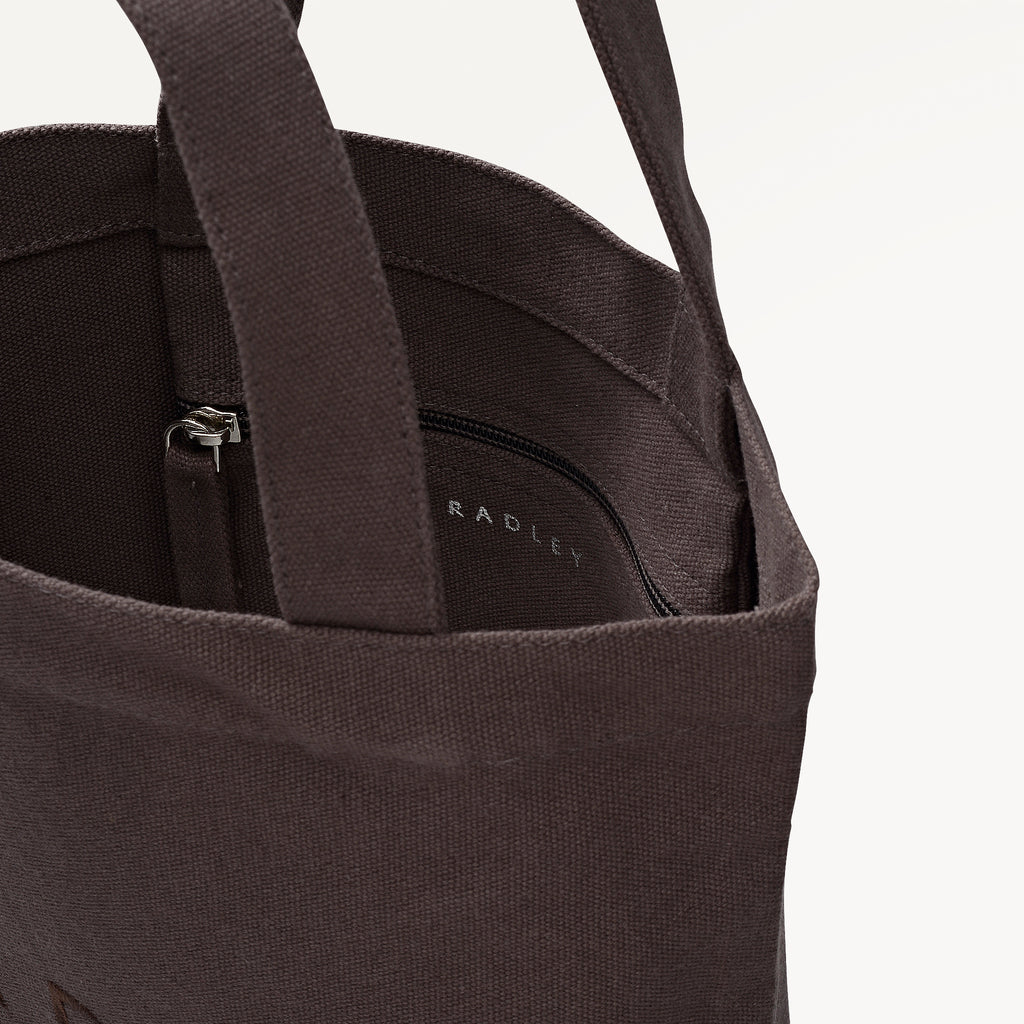 Radley Embroidery Small Open Top Satchel Coffee - 113251