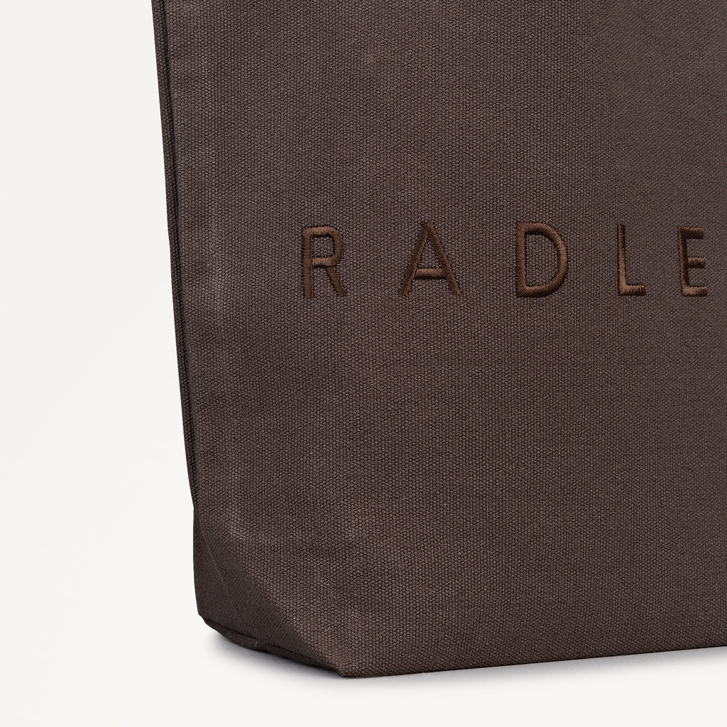 Radley Embroidery Small Open Top Satchel Coffee - 113251