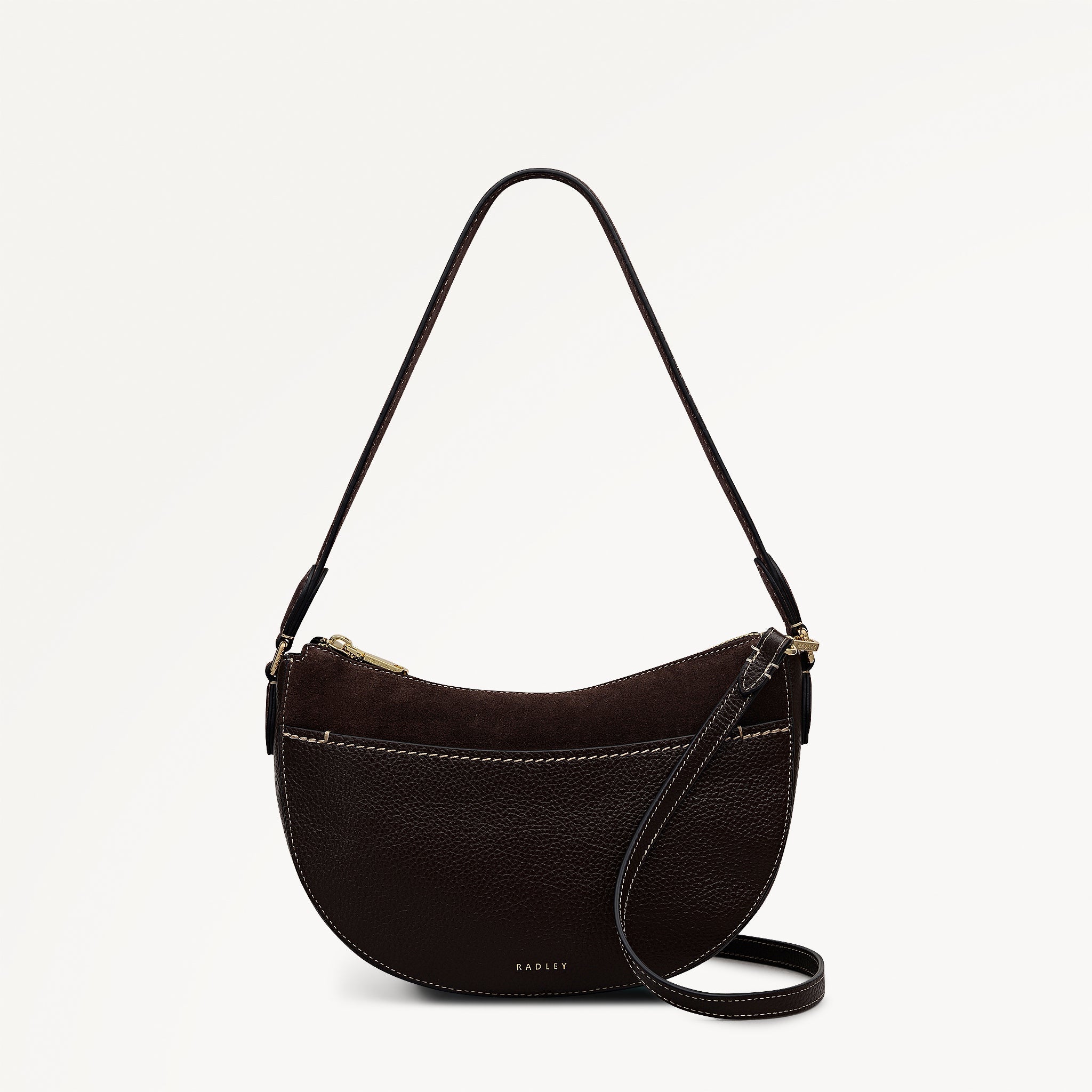 Portland Way Small Ziptop Shoulder Dark Oak - 113296