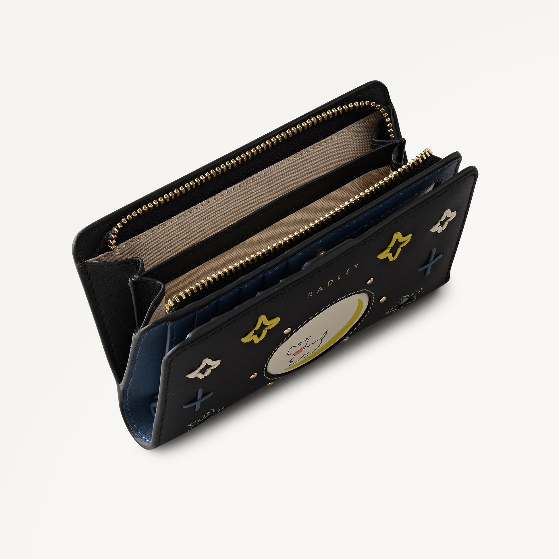 To The Moon Medium Bifold Wallet Black - 113305
