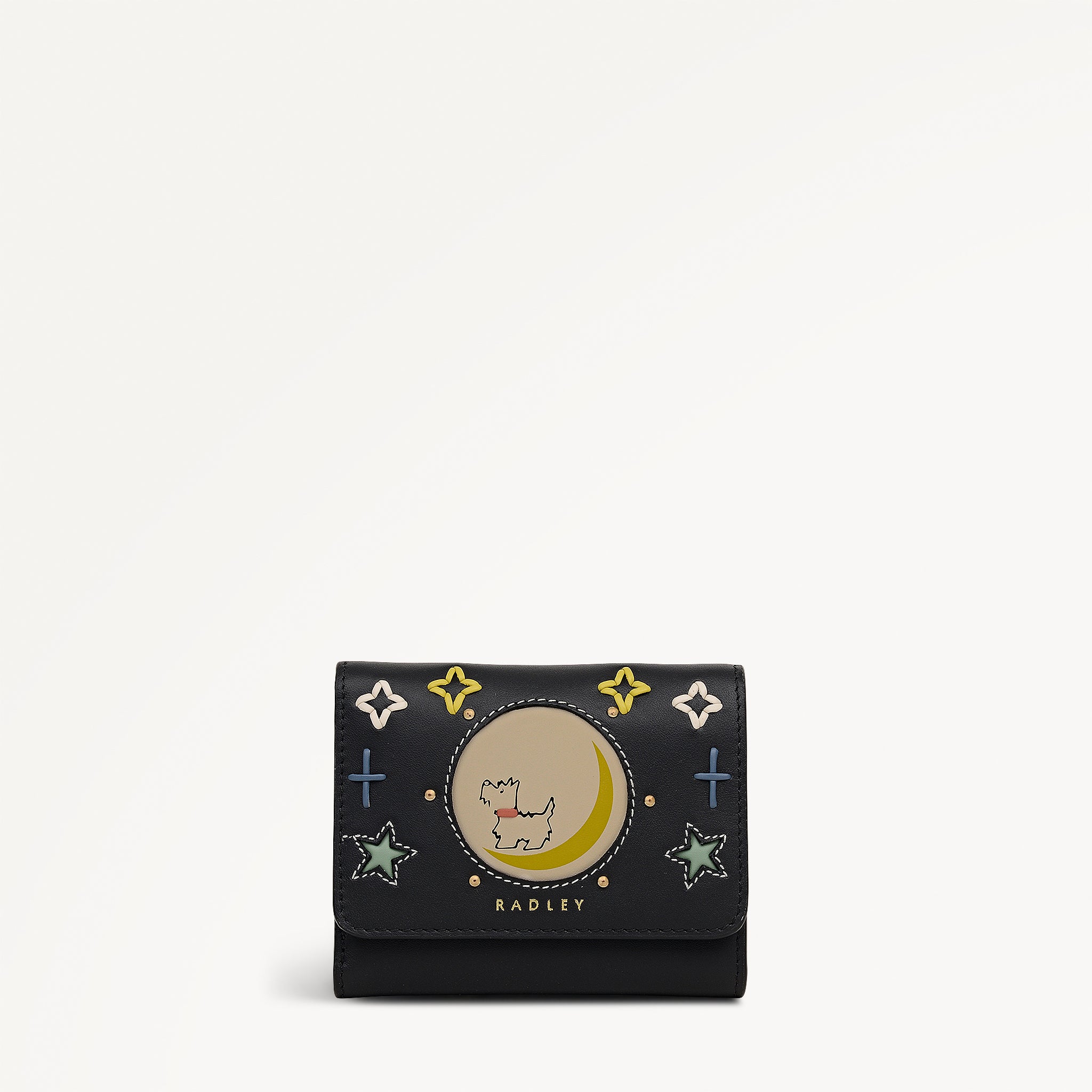 To The Moon Small Trifold Wallet Black - 113307