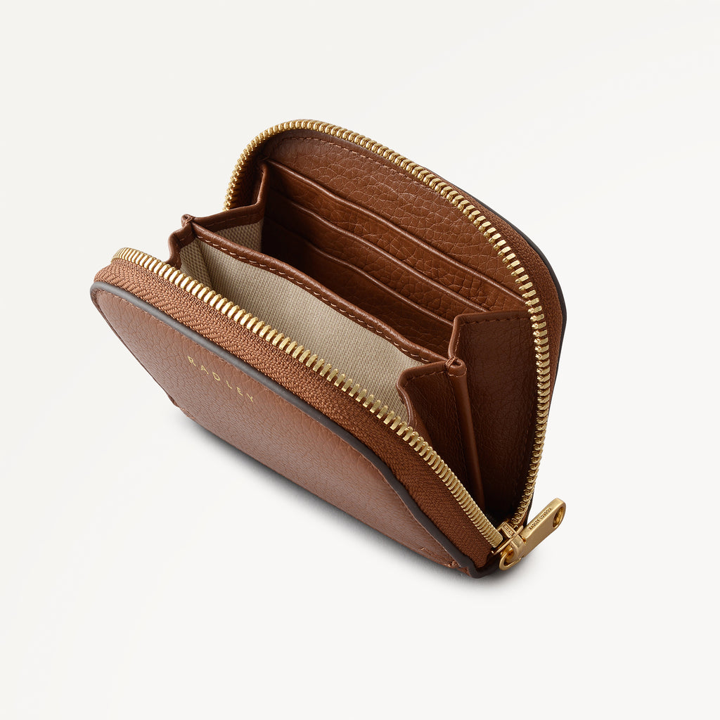 Dukes Place Medium Zip Around Wallet Saddle - 113320