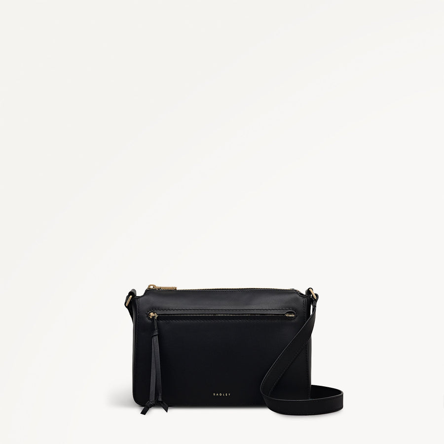 Fountain Park Small Ziptop Cross Body Black - 113324