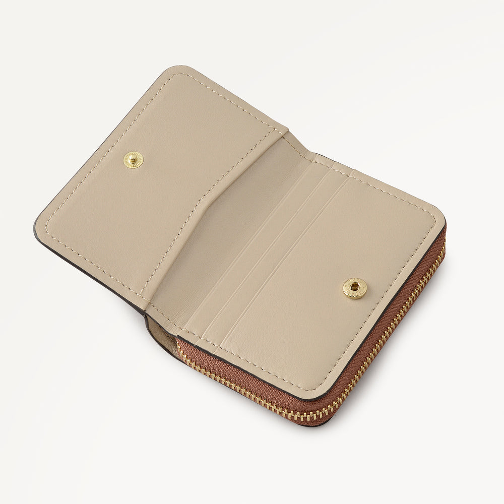 Fountain Park Small Zip Around Purse Cognac - 113339