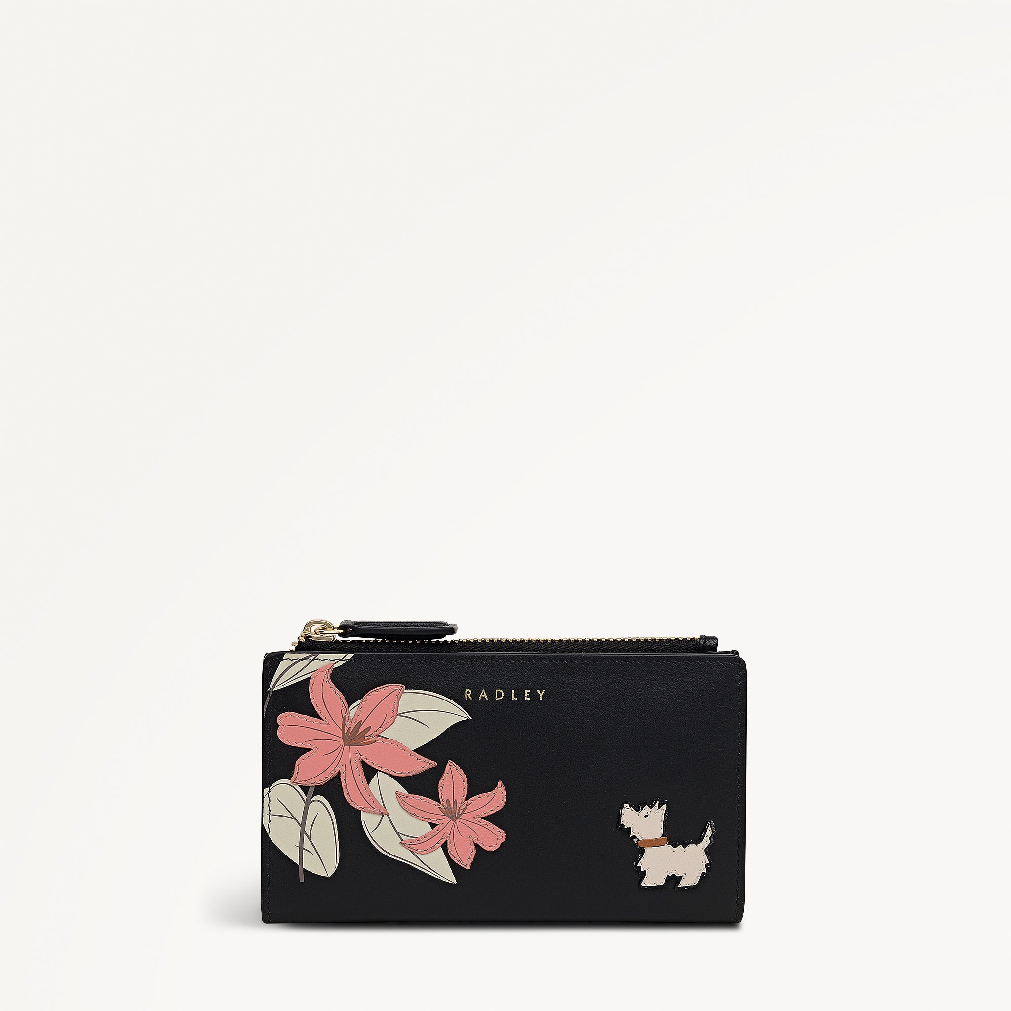 Black Medium Ziptop Purse | Pretty Petals SS26 | Radley London