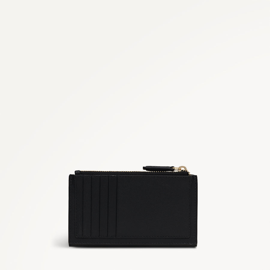 Pretty Petals Medium Ziptop Purse Black - 113351