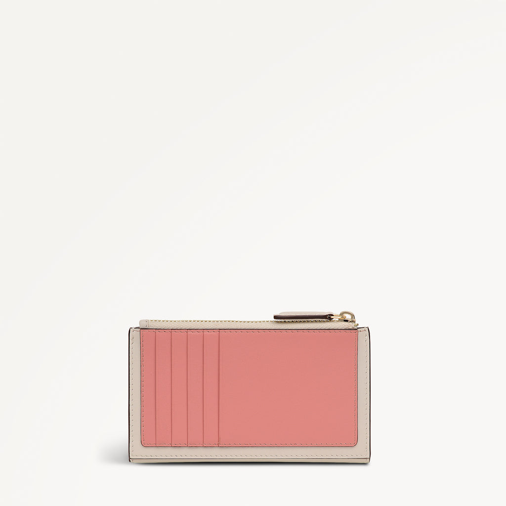 PRETTY PETALS MEDIUM ZIPTOP wallet SALT