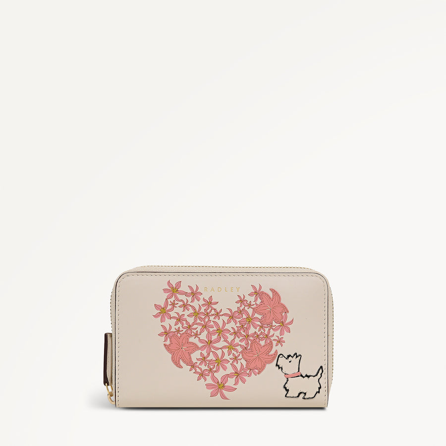 LOVE YOU LOTS MEDIUM ZIP AROUND PURSE SALT