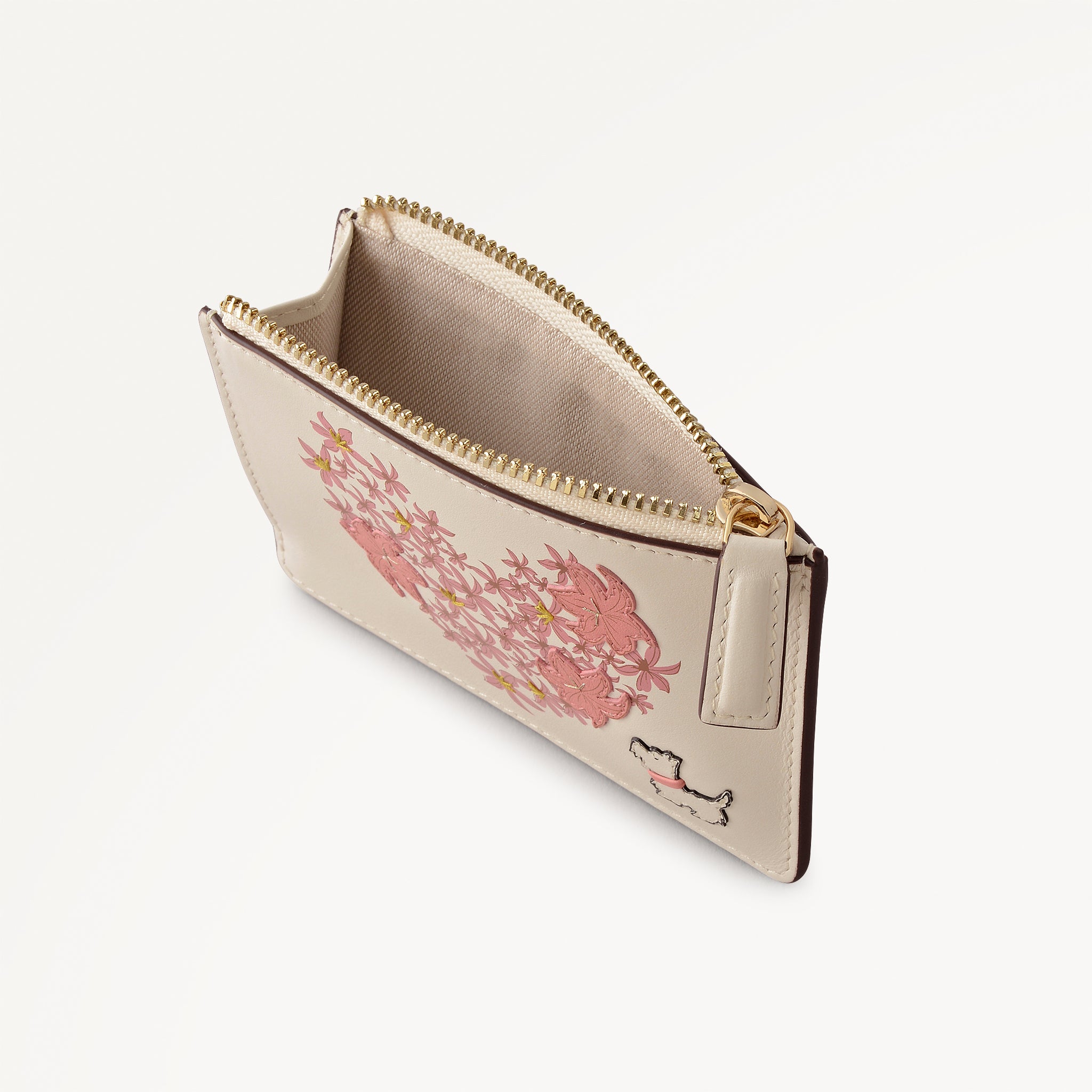 LOVE YOU LOTS SMALL ZIP CARD & COIN HOLDER SALT