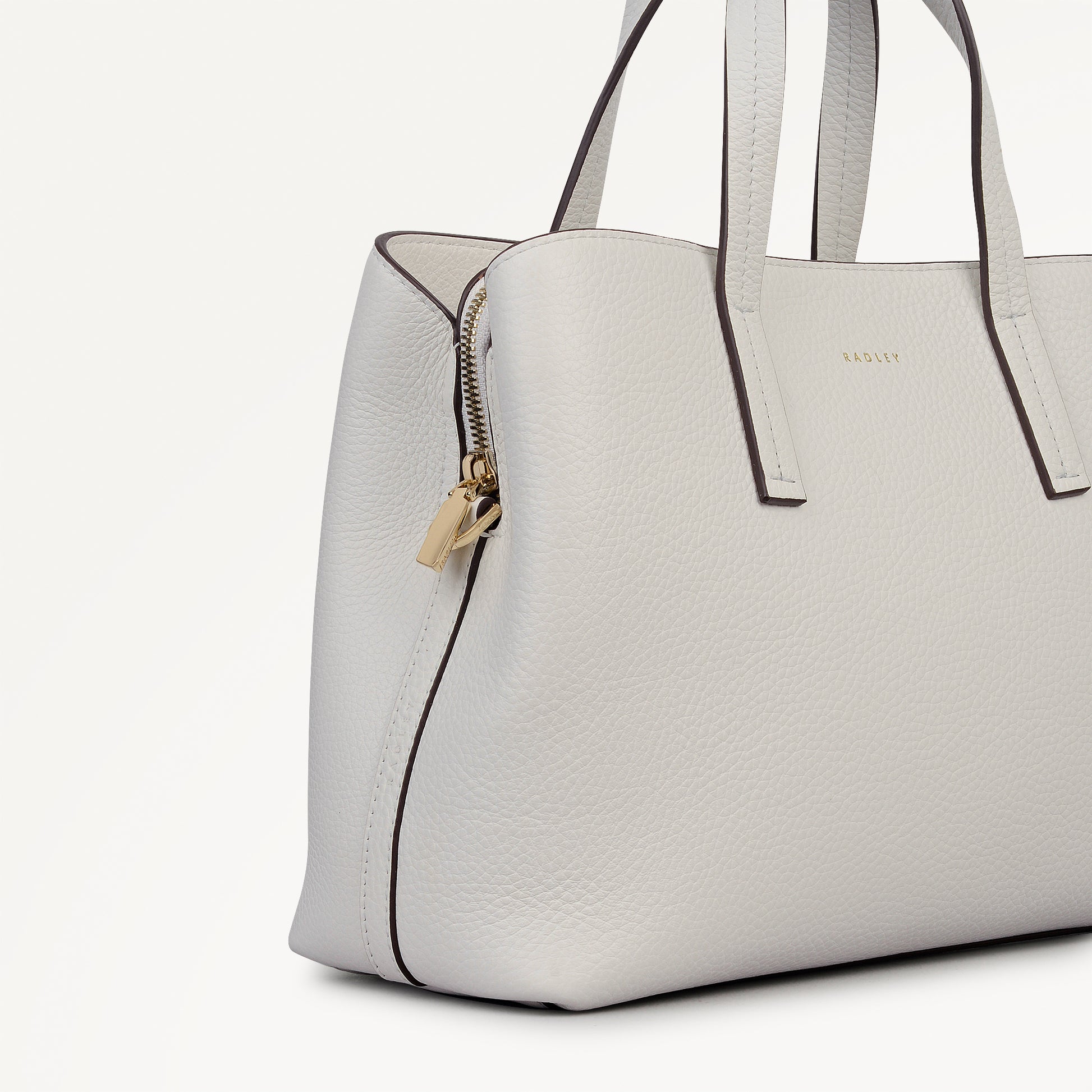 Dukes Place Medium Ziptop Satchel Chalk - 113374