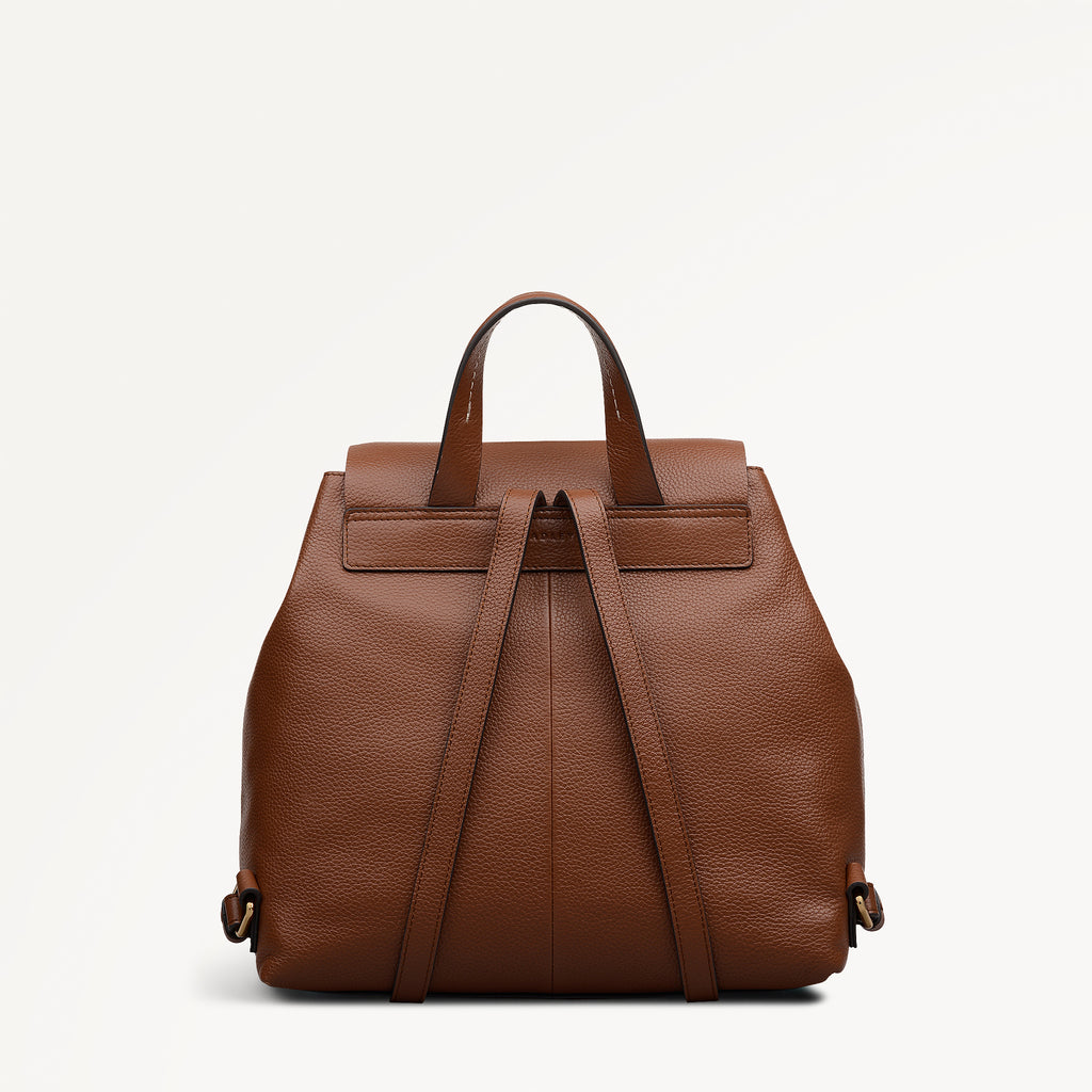 Burton Way Medium Flapover Backpack Cognac - 113395