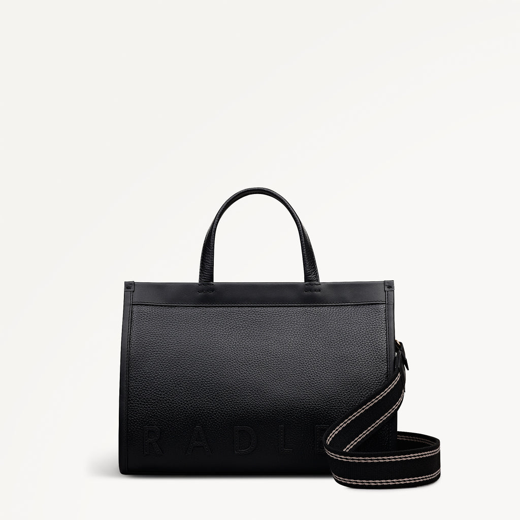 Alba Place Small Ziptop Satchel Black - 113399