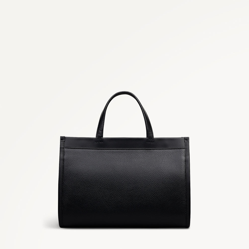 Alba Place Small Ziptop Satchel Black - 113399