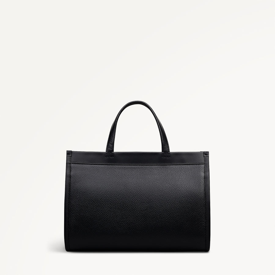 Alba Place Small Ziptop Satchel Black - 113399