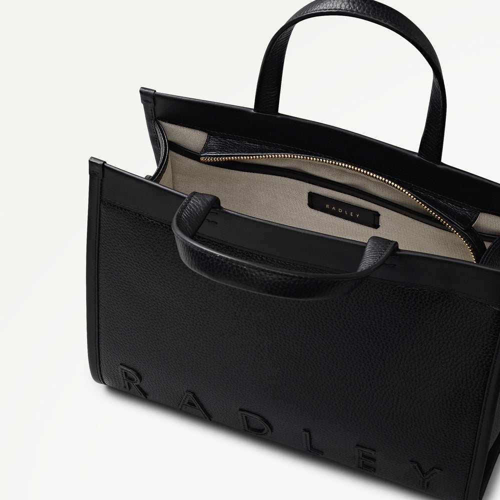 Alba Place Small Ziptop Satchel Black - 113399