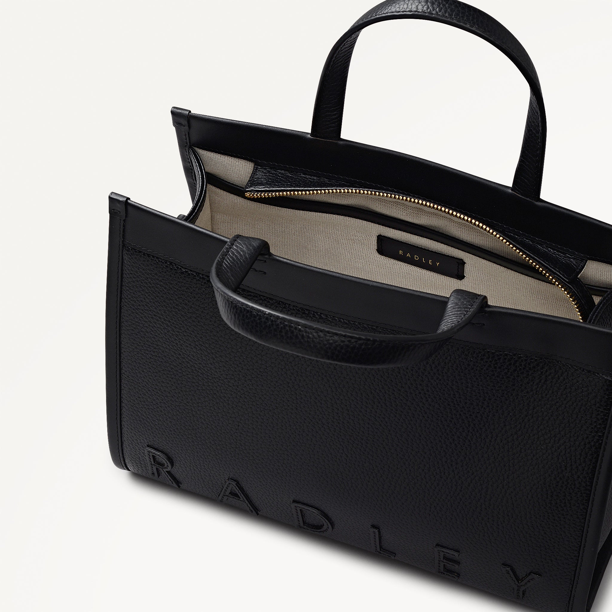 Alba Place Small Ziptop Satchel Black - 113399