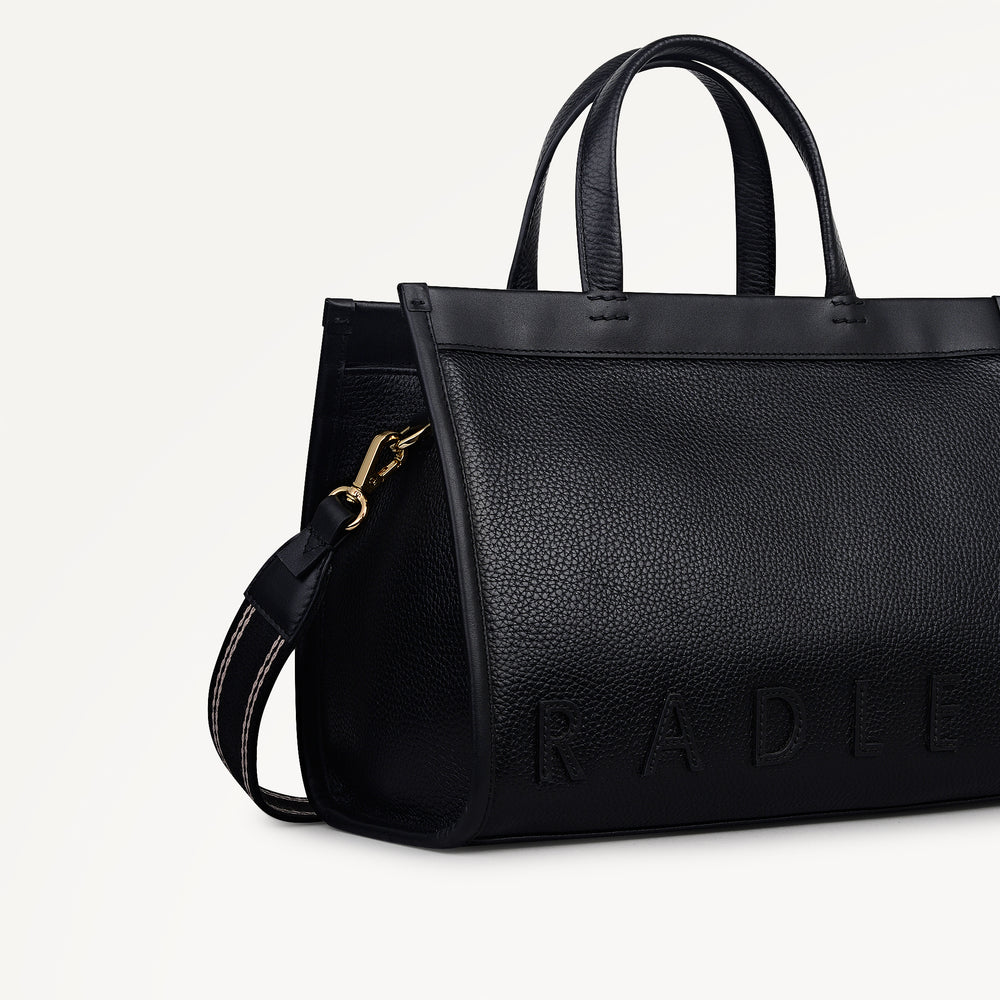 Alba Place Small Ziptop Satchel Black - 113399