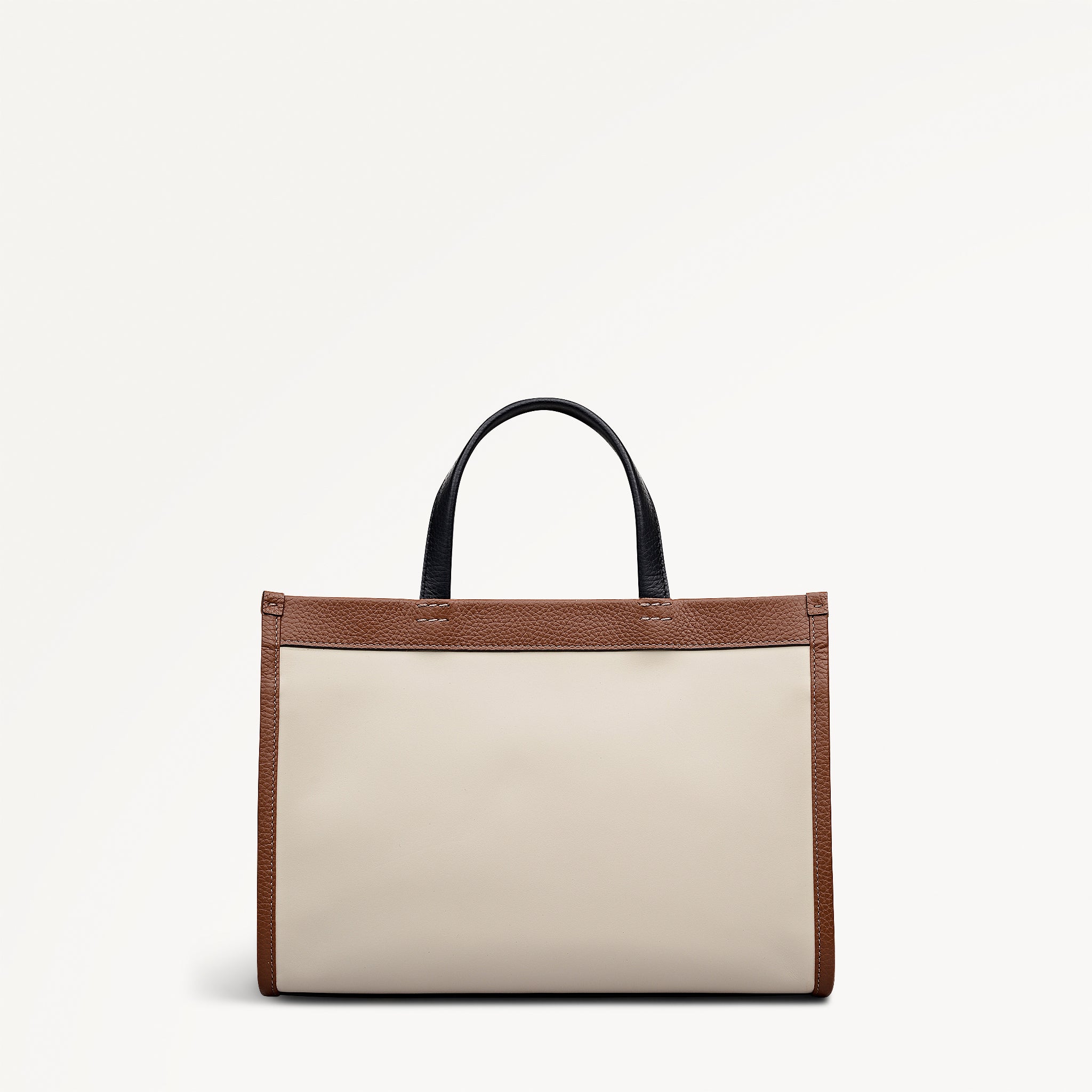 Alba Place - Colourblock Small Ziptop Satchel  Salt - 113404