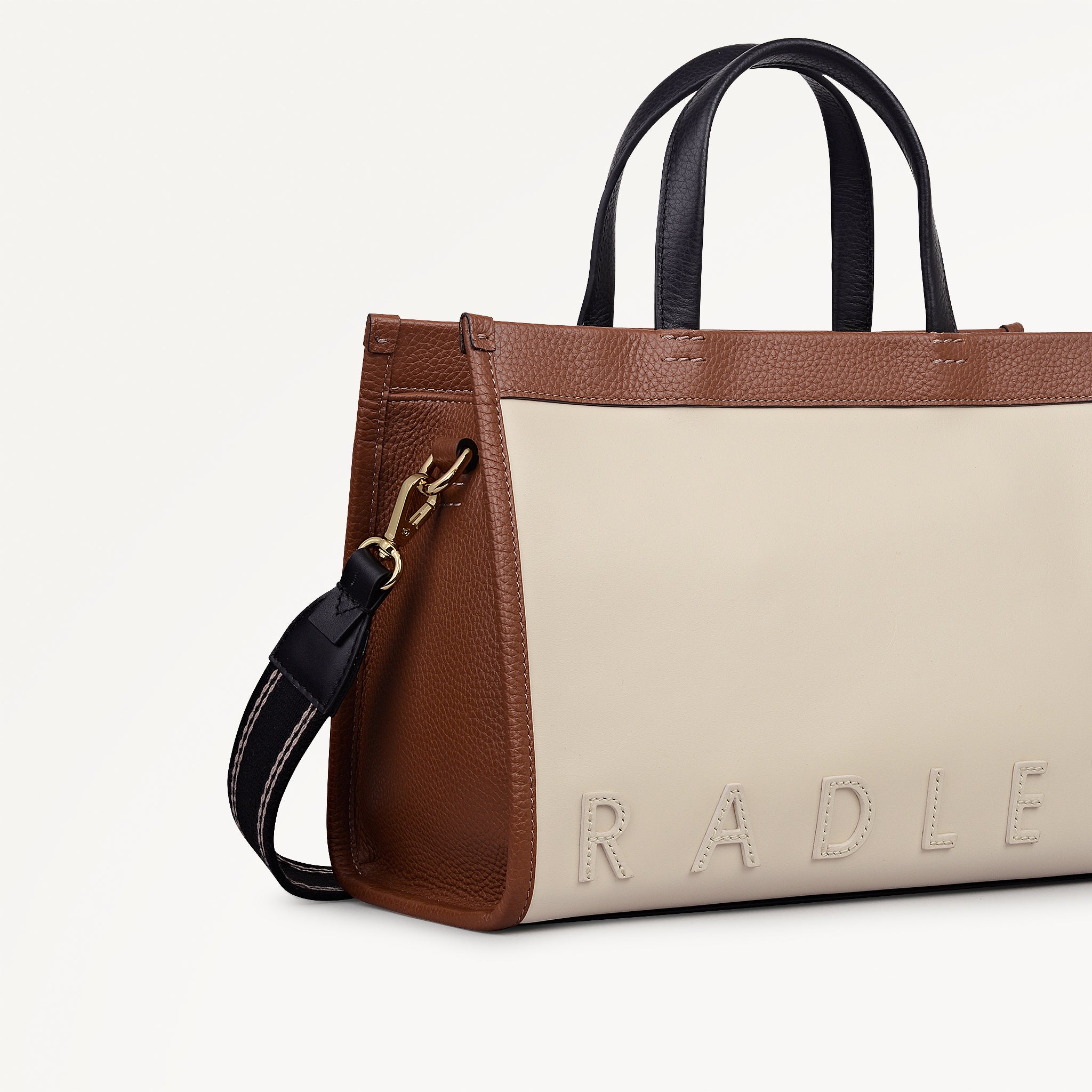 Alba Place - Colourblock Small Ziptop Satchel  Salt - 113404