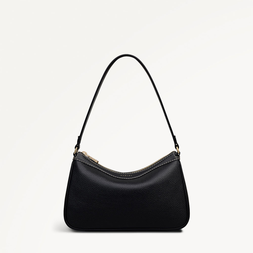 Albany Avenue Medium Ziptop Shoulder Black - 113410