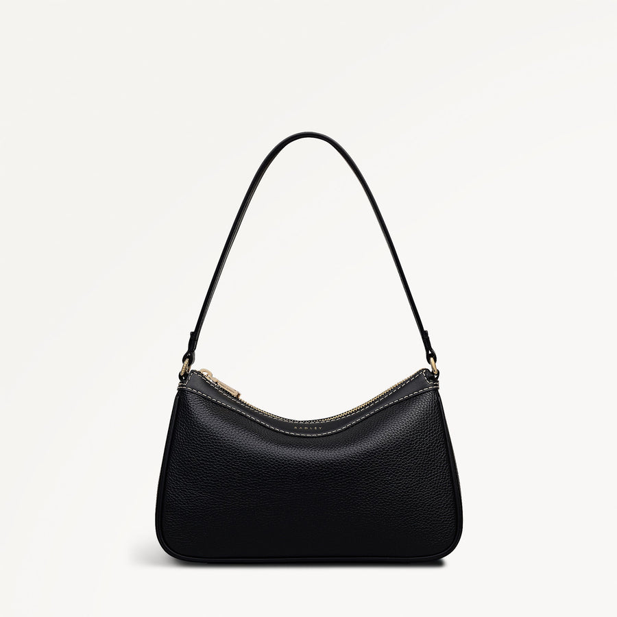 Albany Avenue Medium Ziptop Shoulder Black - 113410
