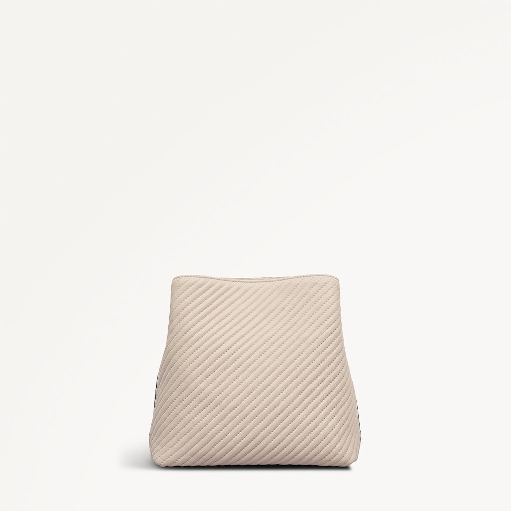 DUKES PLACE - QUILT MEDIUM COMPARTMENT CROSS BODY SALT